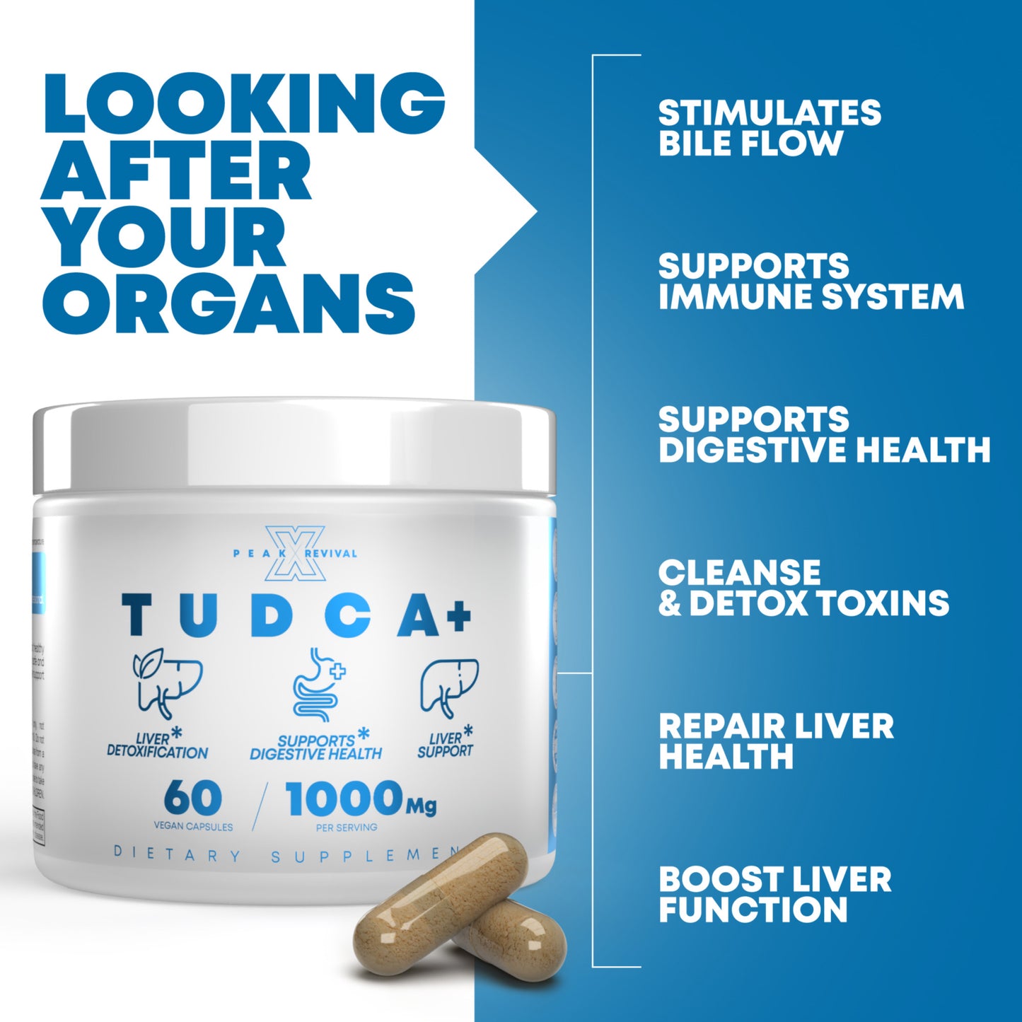 Tudca+ Supplement 1000mg Per Serving