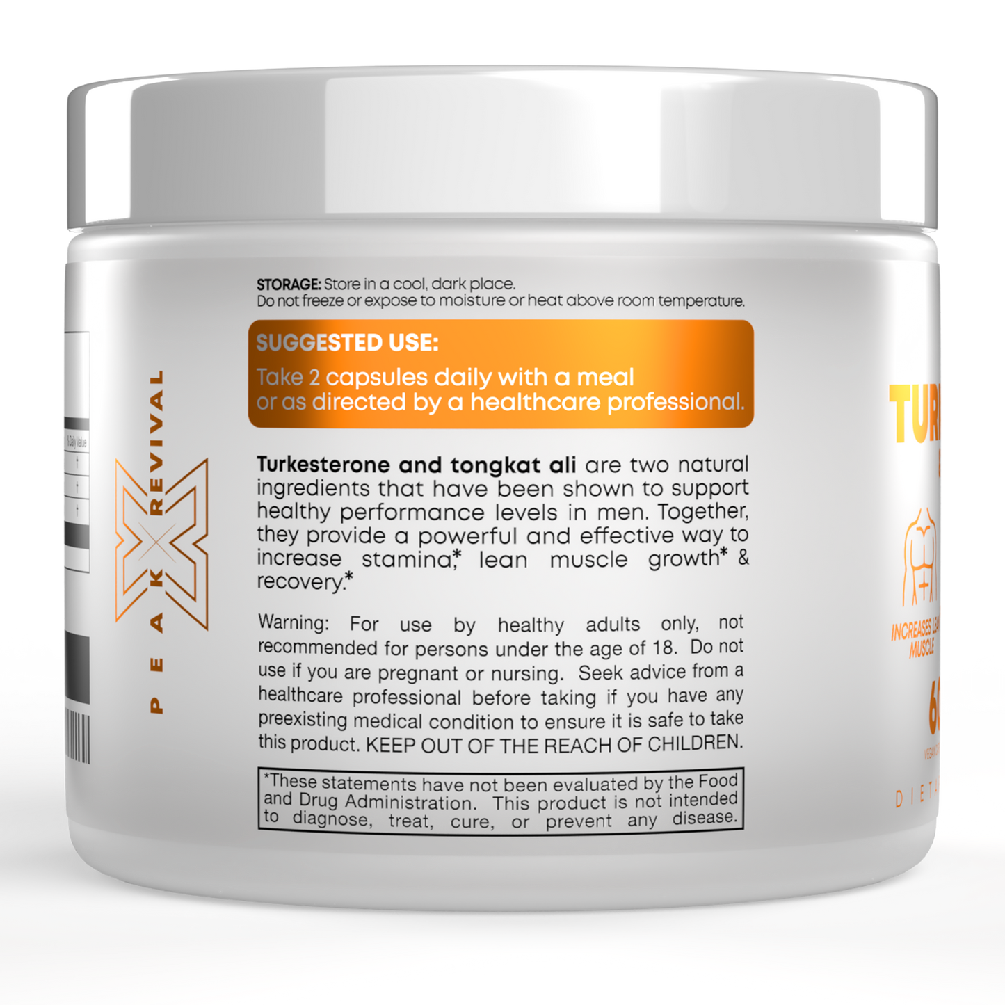 Turkesterone & Tongkat Ali Supplement 1000mg Per Serving