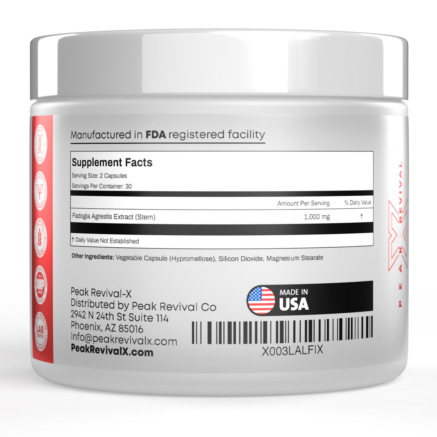 Fadogia Agrestis Supplement 1000mg Per Serving