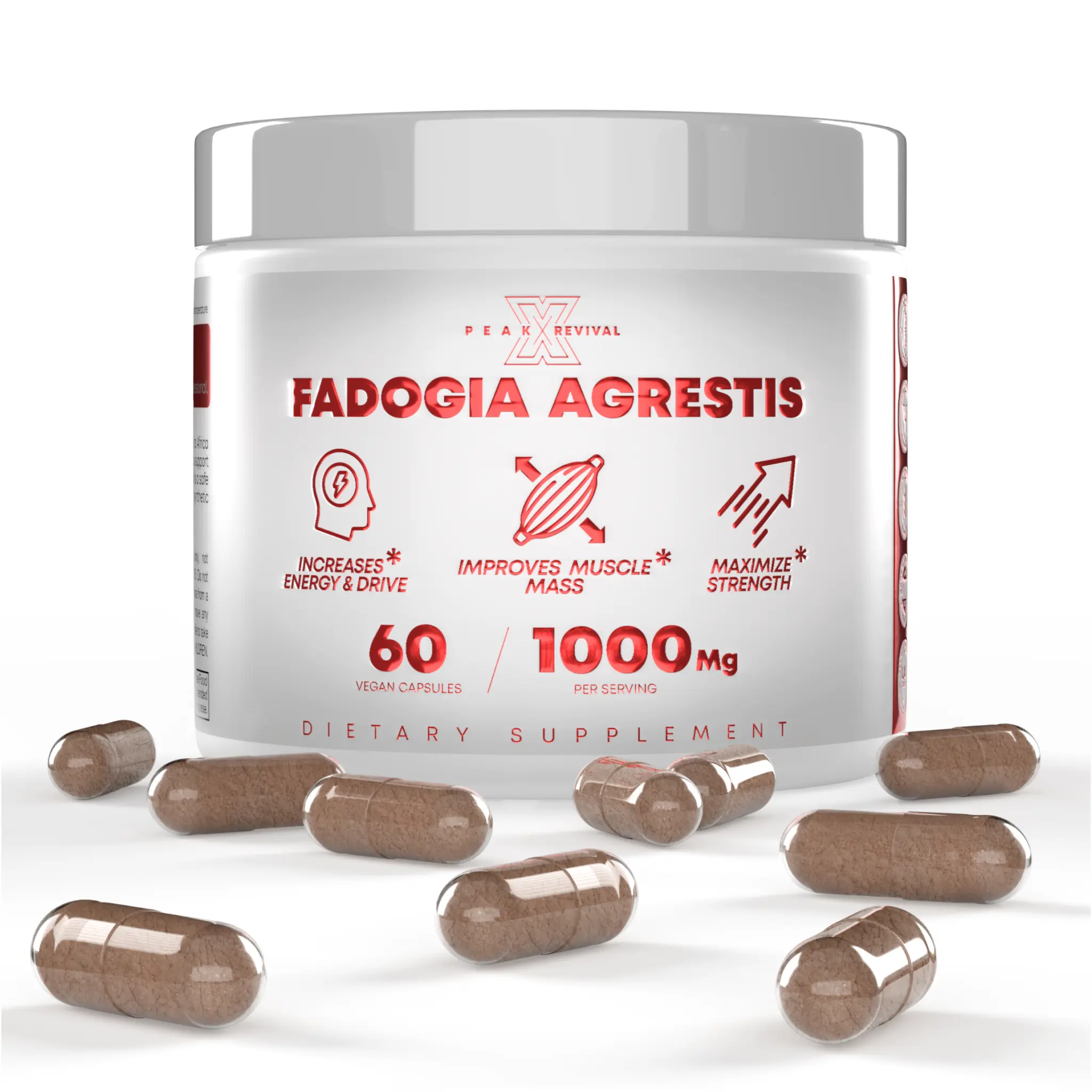 Fadogia Agrestis - 60 Vegan Capsules, 1000mg Per Serving