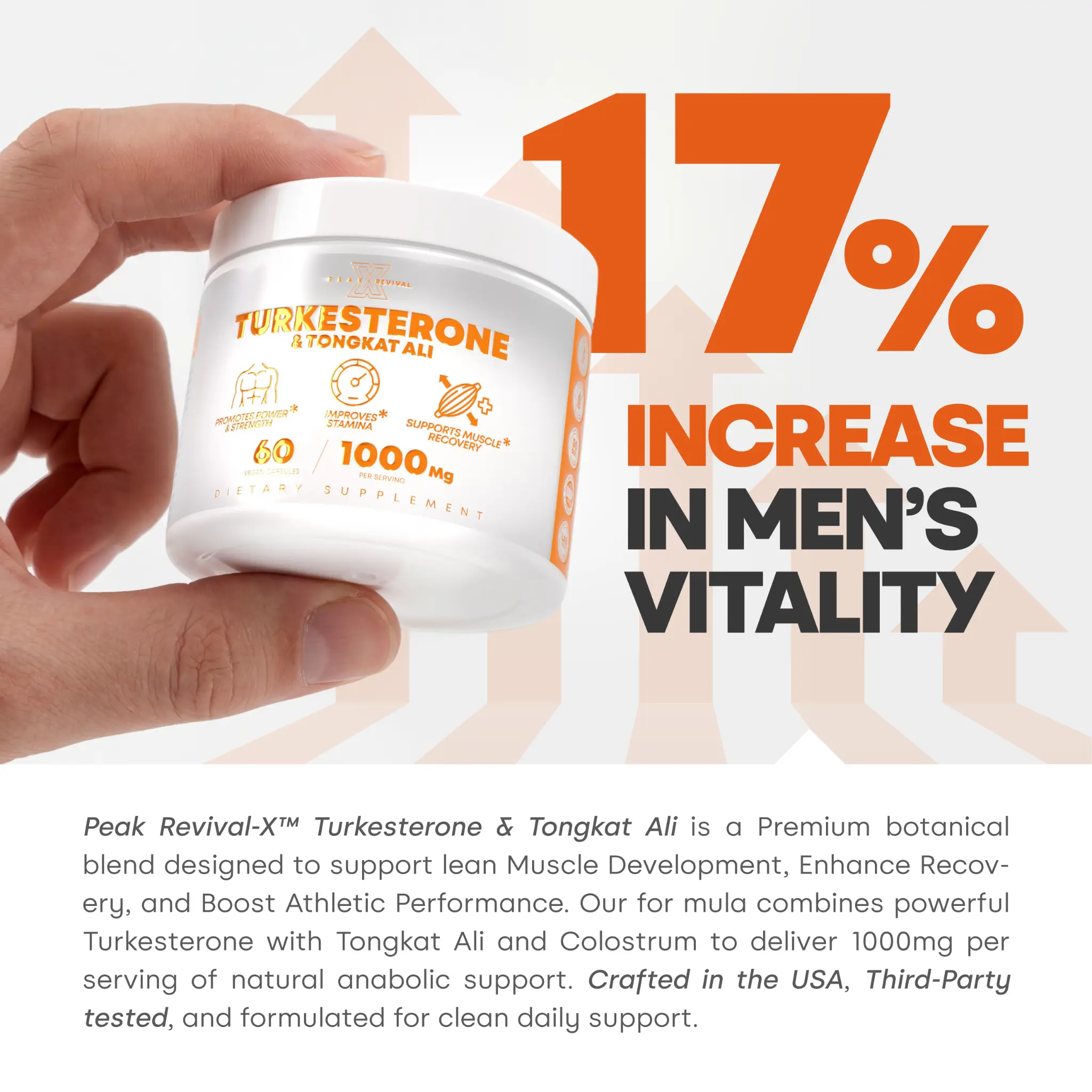 17% Increase In Men's Vitality - Premium Botanical Blend
