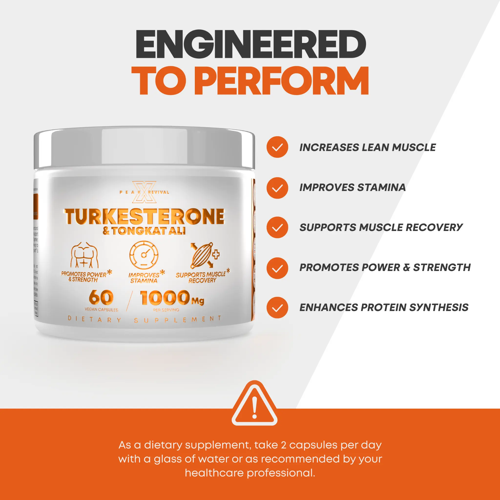 Engineered To Perform - Increases Lean Muscle, Improves Stamina, Supports Recovery